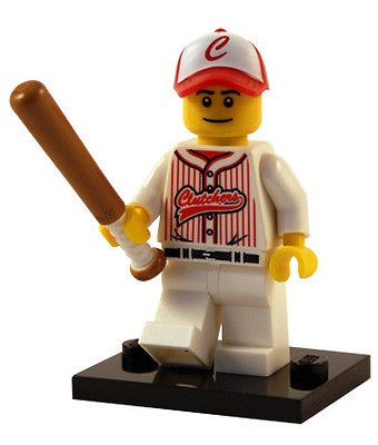 Lego Minifigures Series 3 (8803)   BASEBALL PLAYER  Authentic Lego 