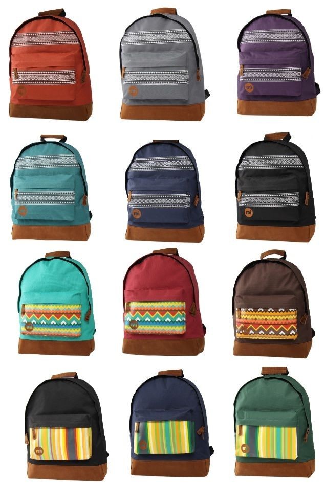 MI PAC Backpacks   Textile Backpack In Multiple Colours and Styles 