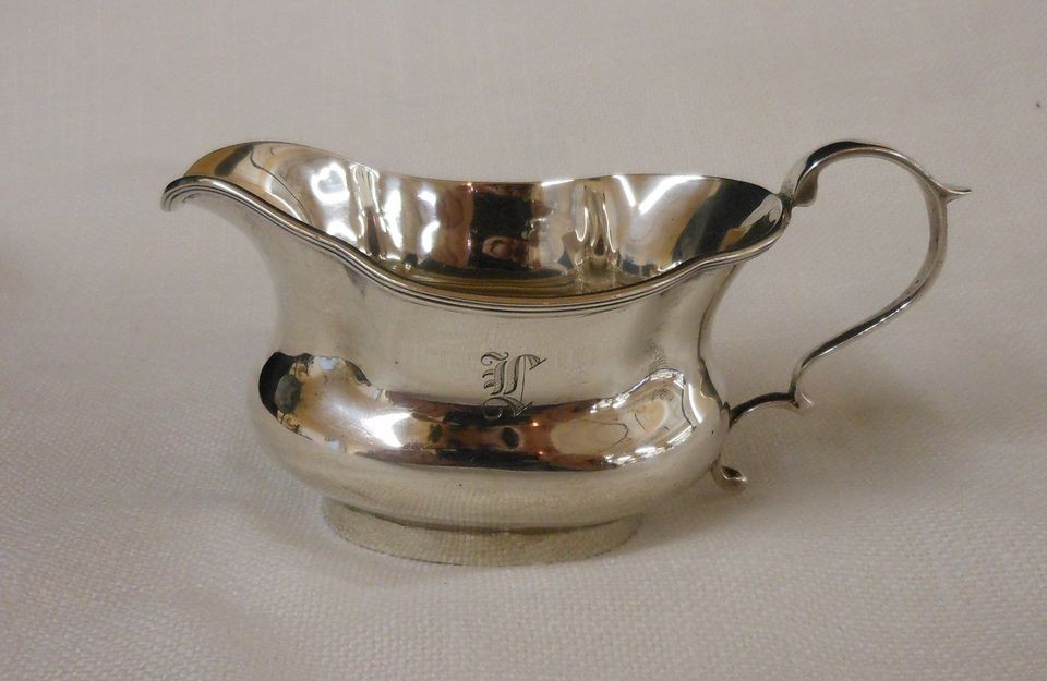 Antique Stamped Creamer Marks Cohen English Sterling Silver Brimingham