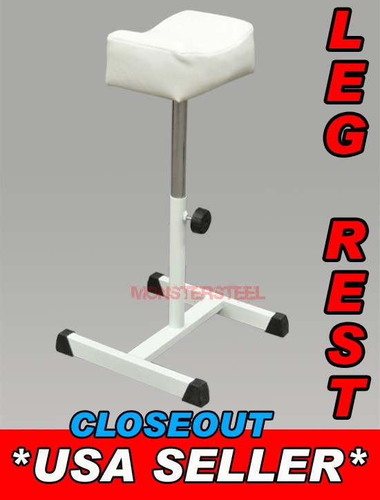 NeW WHITE ADJUSTABLE TATTOO Leg Rest LEGREST Furniture