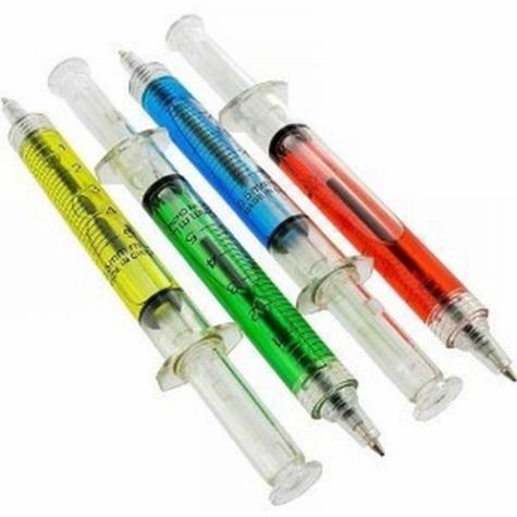 4x syringe pens novelty gothic medical nurse doctor aussie seller