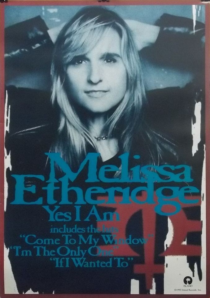 melissa etheridge 24x34 yes i am ds promo poster 1995