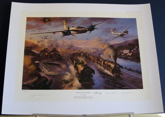   Invaders Douglas A 26 Invader Nicolas Trudgian Signed Aviation Art