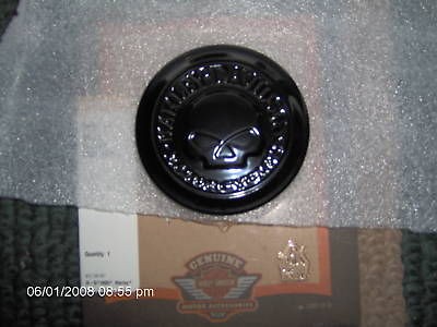   SKULL GAS CAP MEDALLION/NIGH​TSTER GLOSS BLACK PART # 99670 04