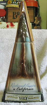 1967 Jim Beam Whiskey Redwood Empire of California Decanter Regal 