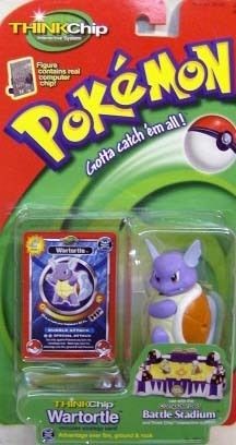 Pokemon Think Chip Wartortle With Card By Hasbro (MOC)