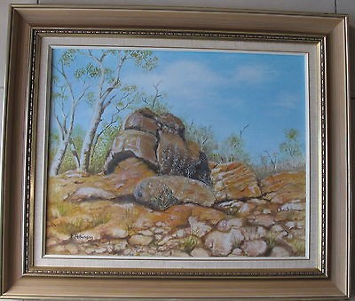 joan atkinson aussi e landscape artist origina l painting mount