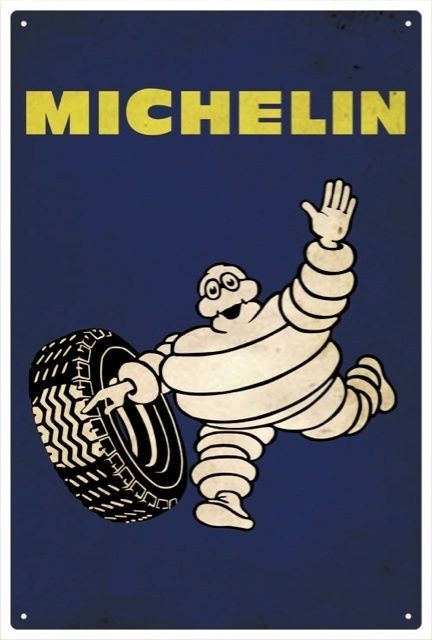 michelin tyres vintage tin sign 30 x 45 cm from australia  