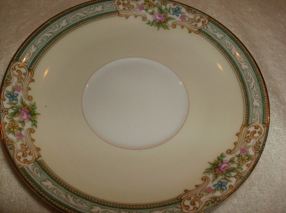 floral rim saucer norita ke occupied japan 