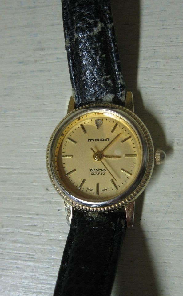 COLLECTIBLE MILAN DIAMOND QUARTZ LADIES WATCH PARTS OR REPAIR