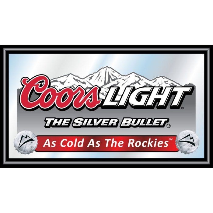 coors light the silver bullet bar game room mirror time