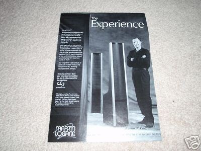 martin logan sl3 ad from 1996 rare 