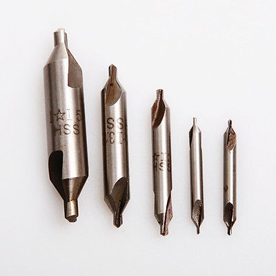 Newly listed New 5 HSS High Speed Center Drills Bit Set 60° Combined 