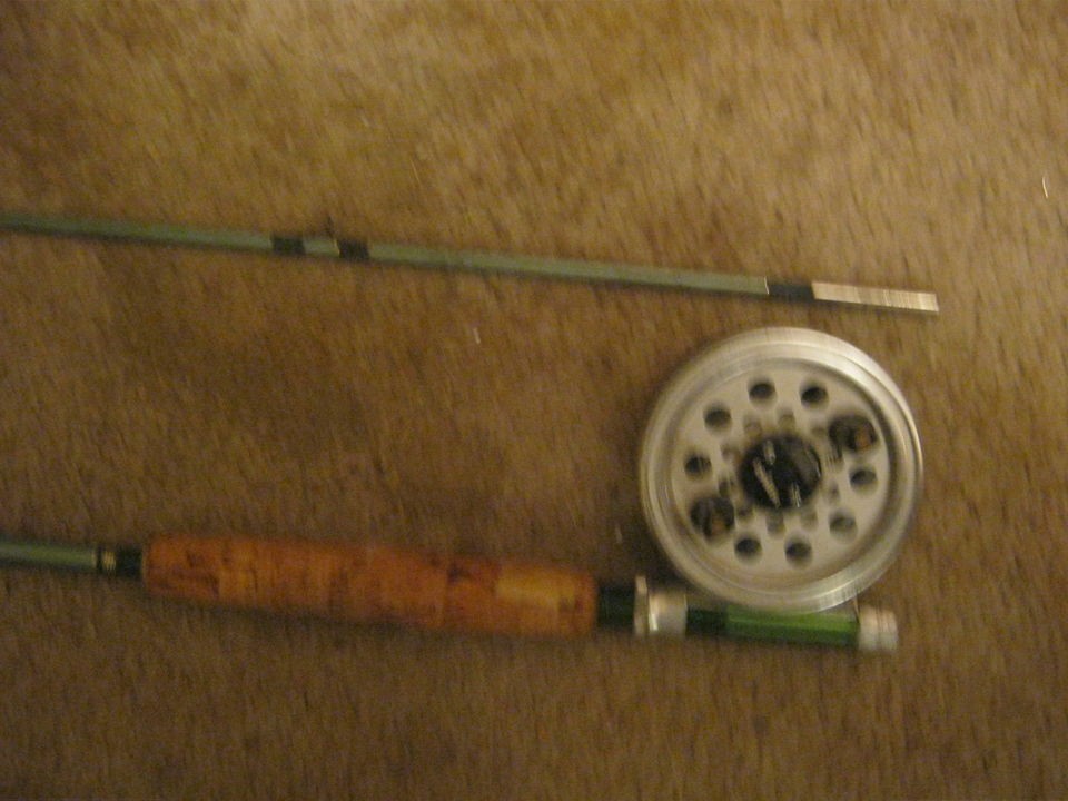 daiwa 732 fly reel heddon 7 ft fly rod very