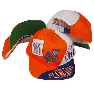 NCAA FLORIDA GATORS OLD SCHOOL SNAP BACK FLAT BILL HAT