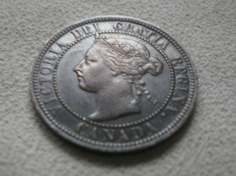 1898 canada canadian large cents one cent coin penny time