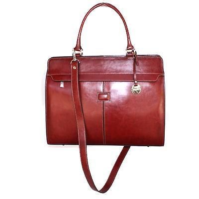 Notebook Laptop Organizer Briefcase Burgundy Handbag Messenger for Sm 