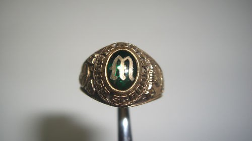 hawaii class ring maui high school 1990 14 kt time