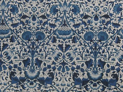   LODDEN 0.4 metre blue William Morris tana lawn cotton designer fabric