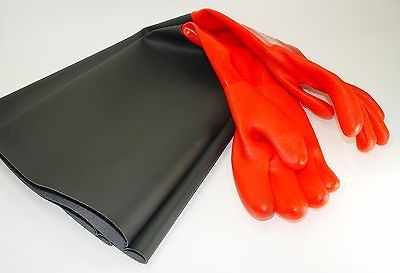 GLOVES for Sandblaster Blast Cabinet   1 Pair   24 x 6   Made 