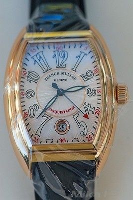 FRANCK MULLER CONQUISTADOR 8005 SC ROSE GOLD ON A RUBBER STRAP, BNIB 