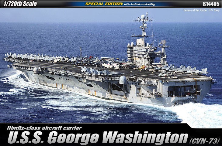 Asem Hobby]1/720 NIMITZ CLASS AIRCRAFT CARRIER U.S.S. GEORGE 