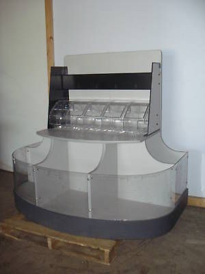 60 w candy pet food or grain acrylic bin display