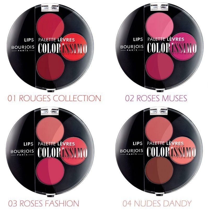 New Bourjois Colorissimo Lip Palette Available in 4 Colours