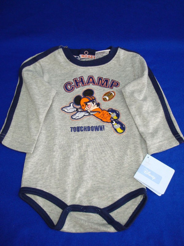 adorable one piece disney outfit boy football 12m time left