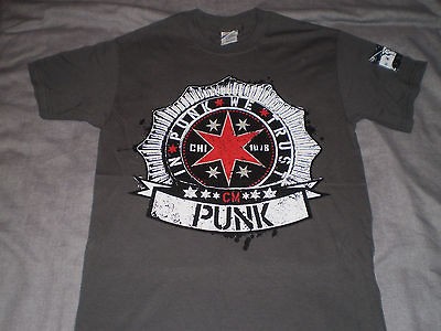 wwe cm punk t shirt small new wwf wrestling