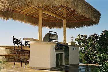 tiki bar palapa palm grass thatch 30 inch x