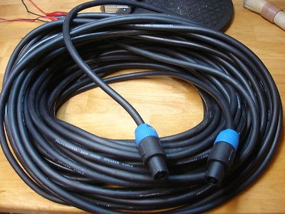 25 foot speaker pro DJ speaker cable with Neutrik speakon ends