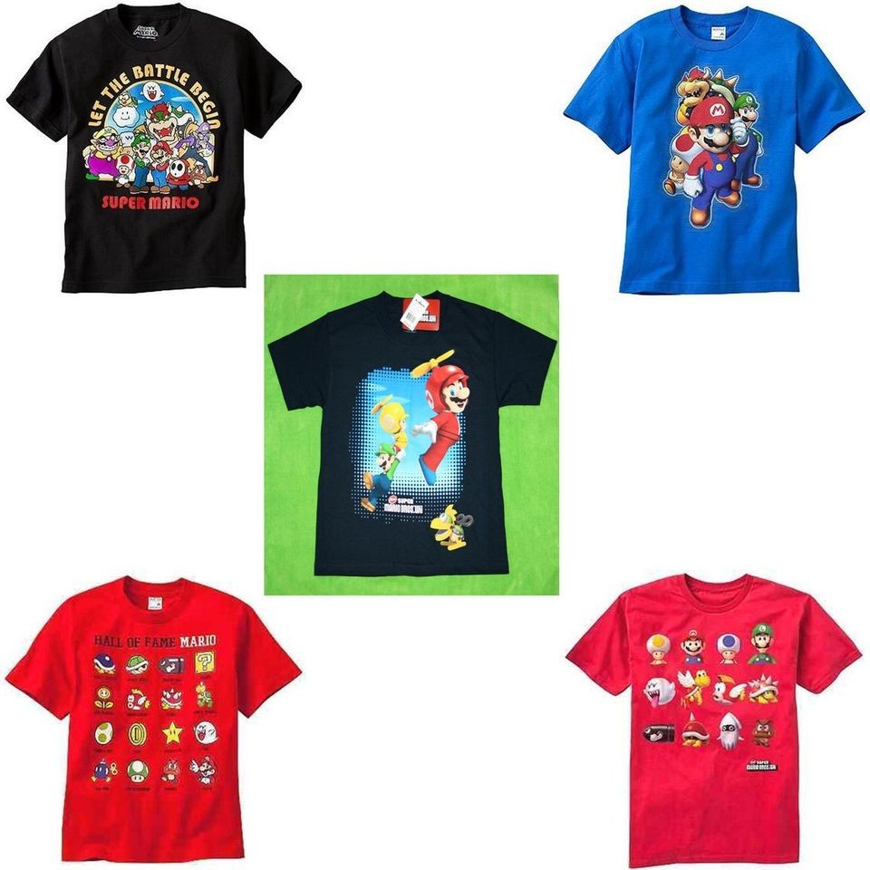 New Boy Super Mario T Shirt Tee Size S8 M10/12 L14/16 XL18