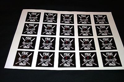 40 OILFIELD STICKERS FRAC NINJAS, HARD HAT DECALS OIL & GAS STICKERS