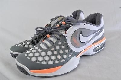 NIKE AIR MAX COURTBALLISTEC 4.3 NADAL GREY/WHITE/ORA​NGE LEATHER 