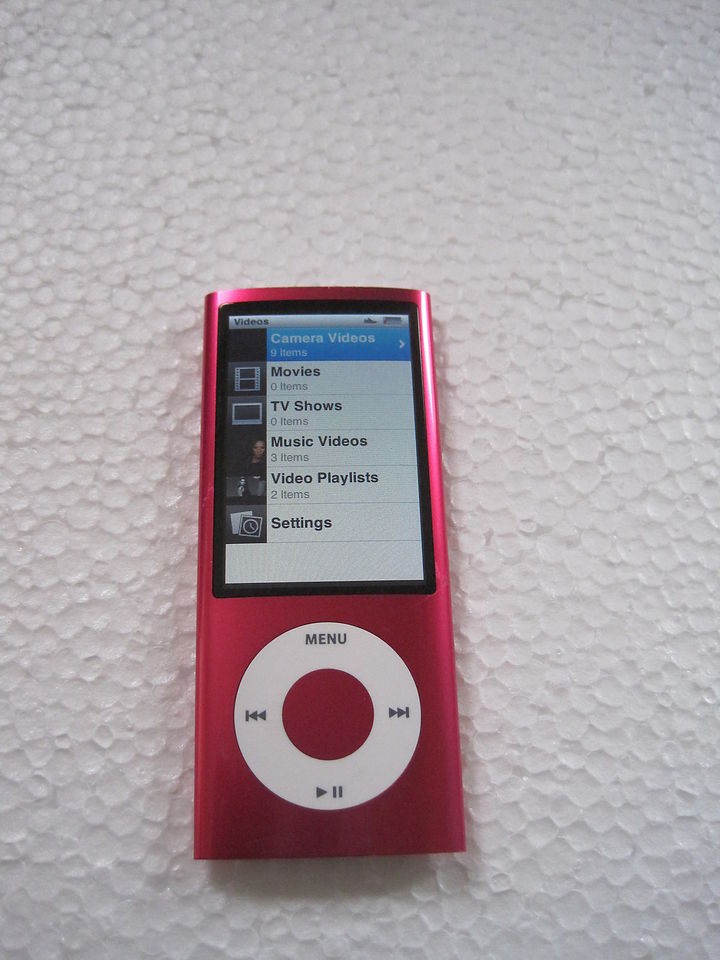 apple ipod nano 5th generation pink 16 gb nice time