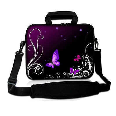 17 17.3 Purple Laptop Shoulder Sleeve Bag Case+Handle For HP DELL 