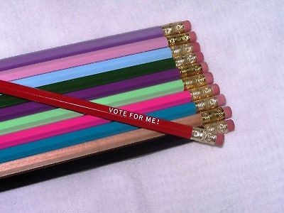 72 assorted hexagon personalized pencils in 35 colors expedited 