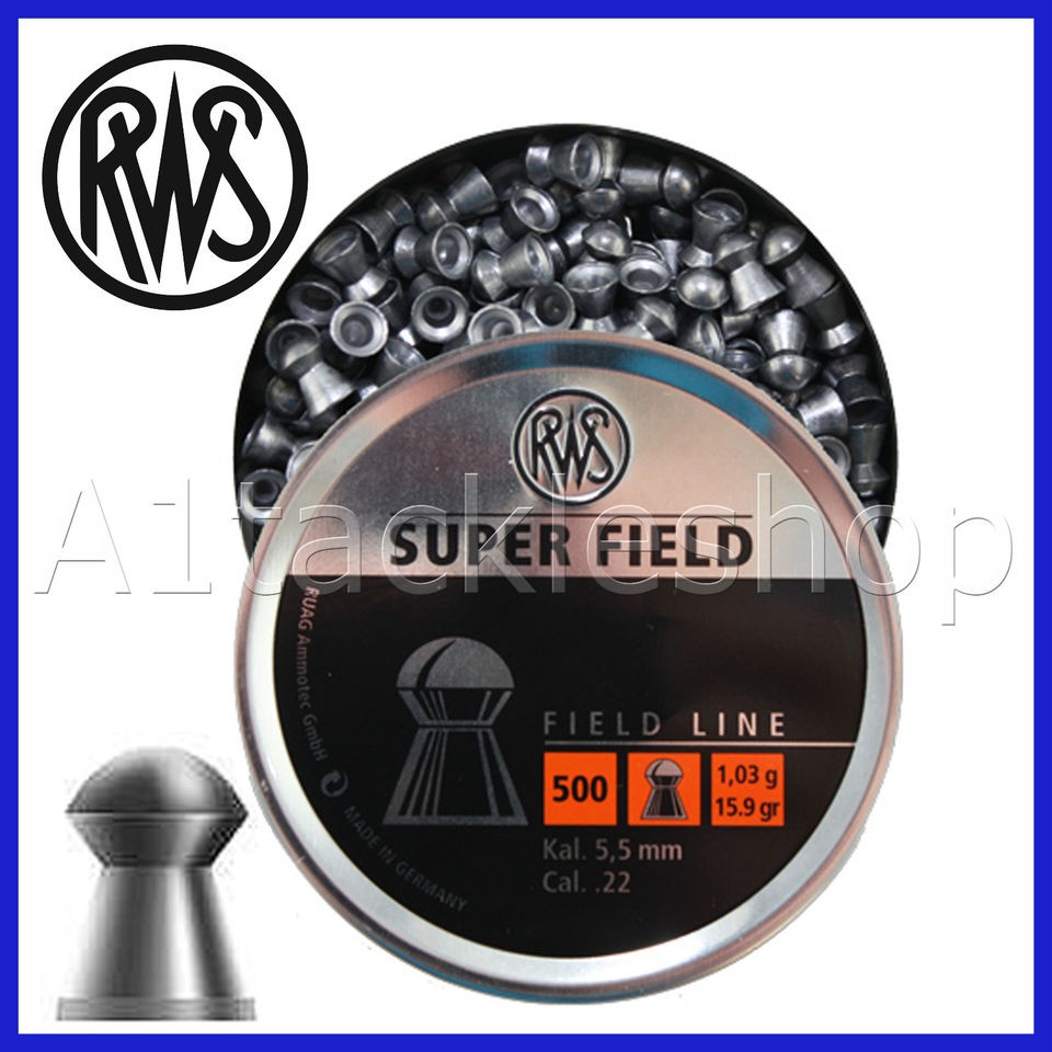 RWS Superfield .22 (5.52mm) Domed Head Precision Airgun Pellets 15.9 