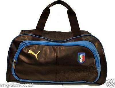 PUMA Bag King Italia Small Bag Chocolate Brown Cendre Blue Gold 067024 