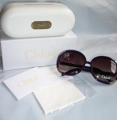 nwb chloe cl 2119 04 plum purple sunglasses