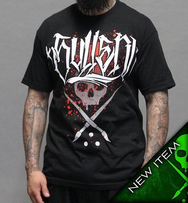 AUTHENTIC SULLEN CLOTHING DIEGO SKULL CROSSED INK PUNK GOTH TATTOO T 