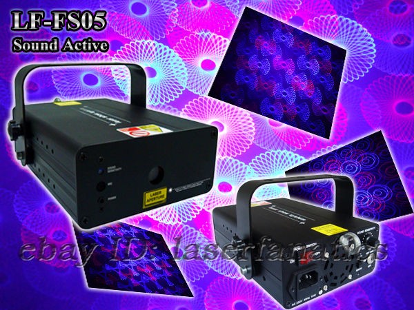 Club Party Compact 550mW RB Red Blue Firefly Grating Effect Laser 