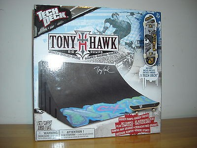   DECK TONY HAWK BIG RAMPS SET FINGERBOARD CONNECTORS SKATEBOARD TOY New