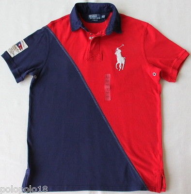 New Polo Ralph Lauren Yacht Club Big Pony Polo Shirt Custom M