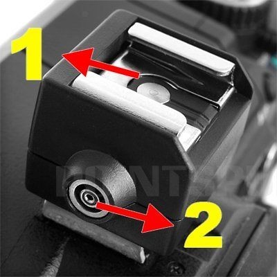 universal camera flash hot shoe adapter pc sync socket from