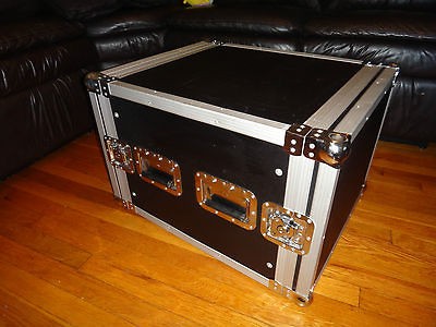 SPACE RACK CASE for DJ PA Amp Effects Mics Pro Equipment. Front 