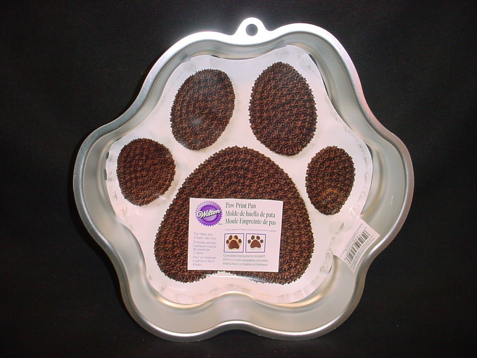 Wilton BIG DOG PAW PRINT cake pan mold tin INSERT Animal DAWG bear 