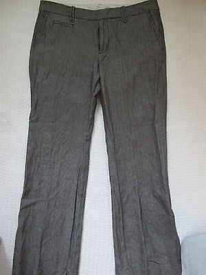 worn once gap hip slung linen pants size 8r