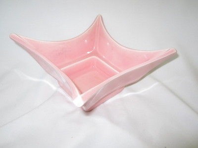 PINK RETRO RETRO DECOR WING SPREAD BOWL 1957 MIRAMAR CALIFORNIA ART 